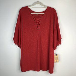 Democracy NWT Tunic Shirt. SZ 3X